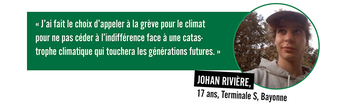 Johan - Grève pour le climat